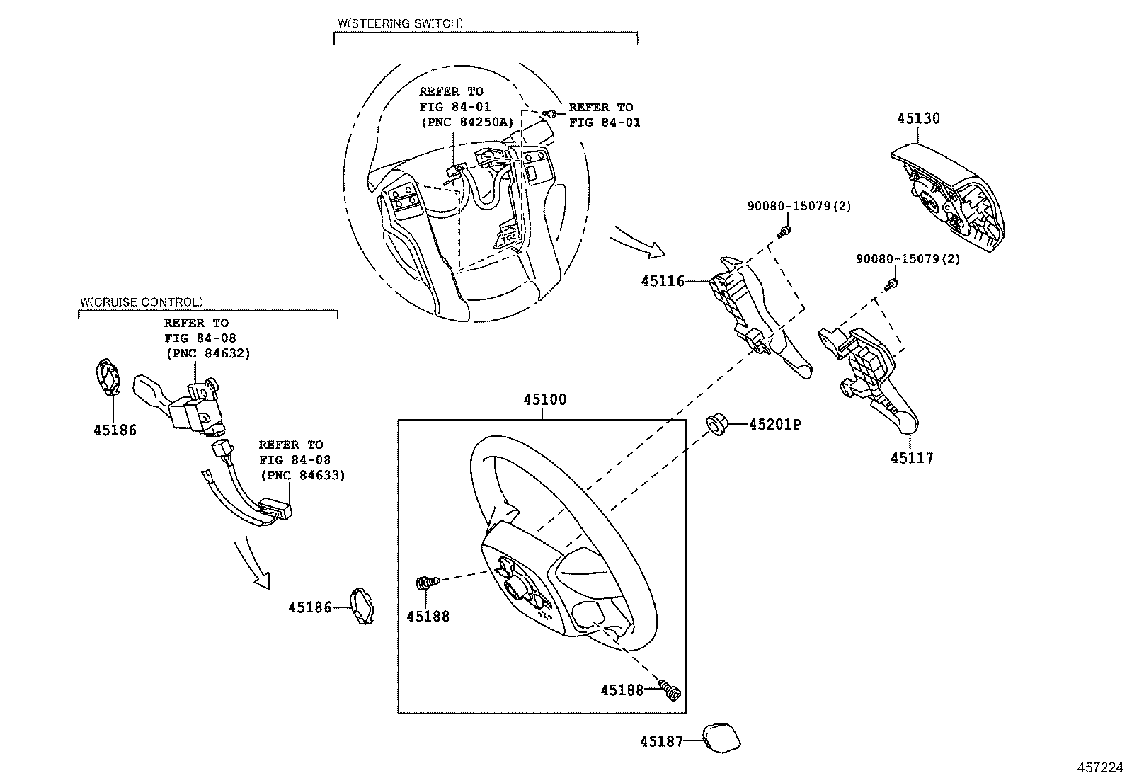 45100-0C360-C0 WHEEL ASSY, STEERING product image