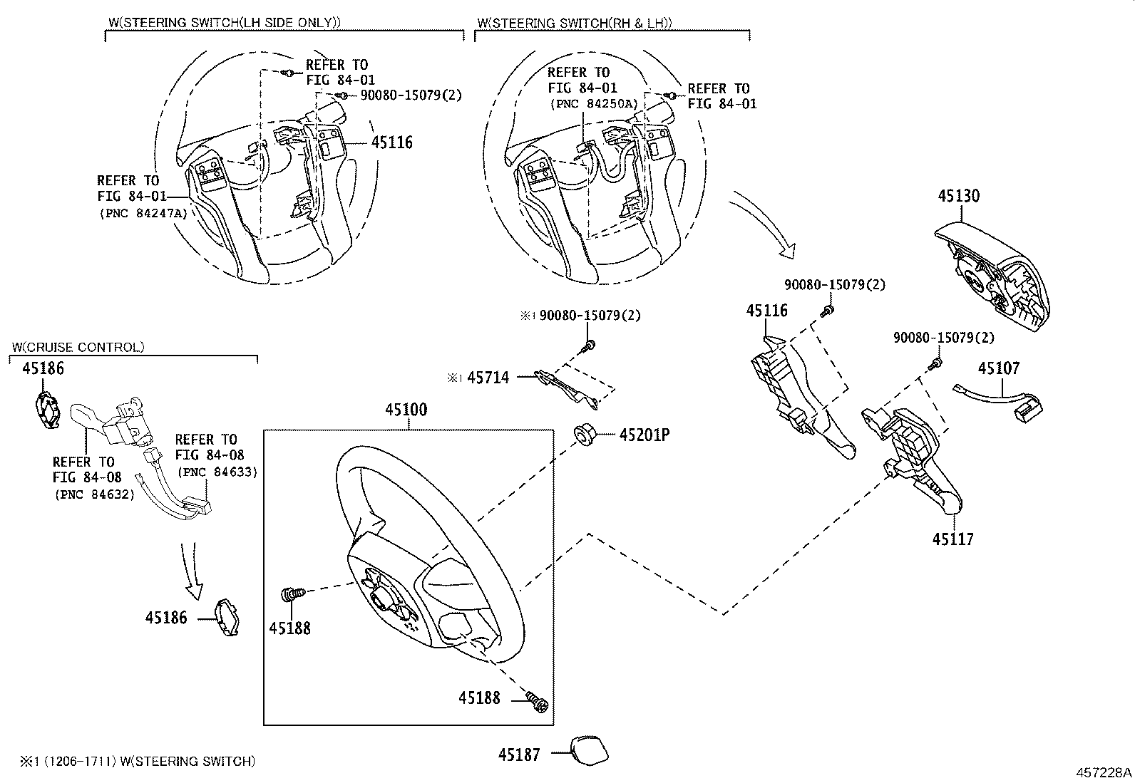 45100-04321-C0 WHEEL ASSY, STEERING product image