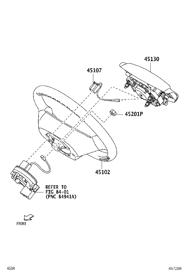 45102-B2180-B2 WHEEL SUB-ASSY, STEERING product image