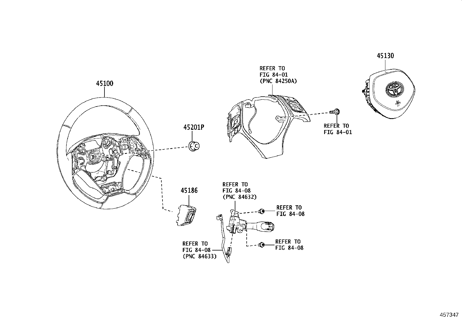 45186-F4040-C0 COVER, STEERING WHEEL, LOWER NO.2 product image