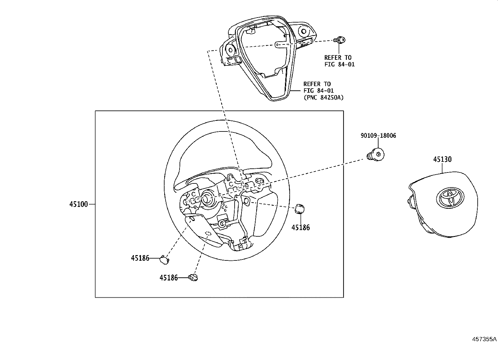 45100-07520-C0 WHEEL ASSY, STEERING product image