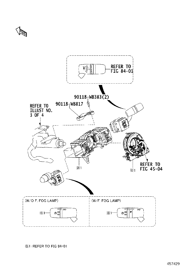 45286-WB002 COVER, STEERING COLUMN product image