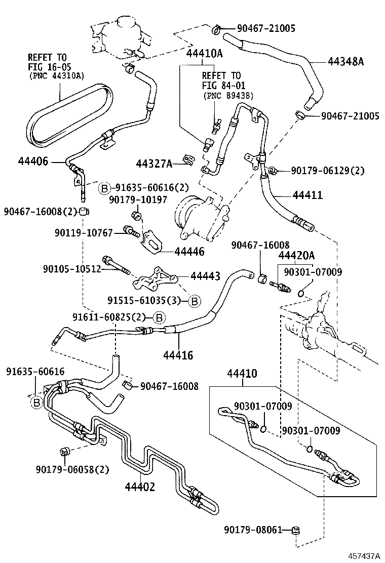 44348-33170 HOSE, OIL RESERVOIR TO PUMP, NO.1 product image