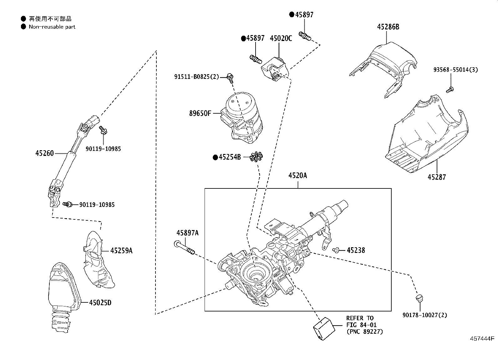 45025-10110 COVER SUB-ASSY, STEERING COLUMN HOLE, NO.1 product image