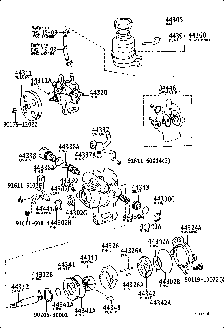 44330-32150 VALVE ASSY, FLOW CONTROL product image