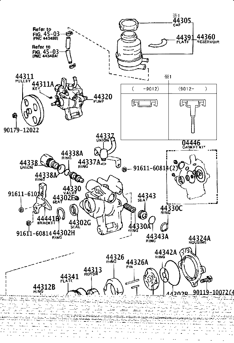 44308-24010 UNION, PRESSURE PORT product image