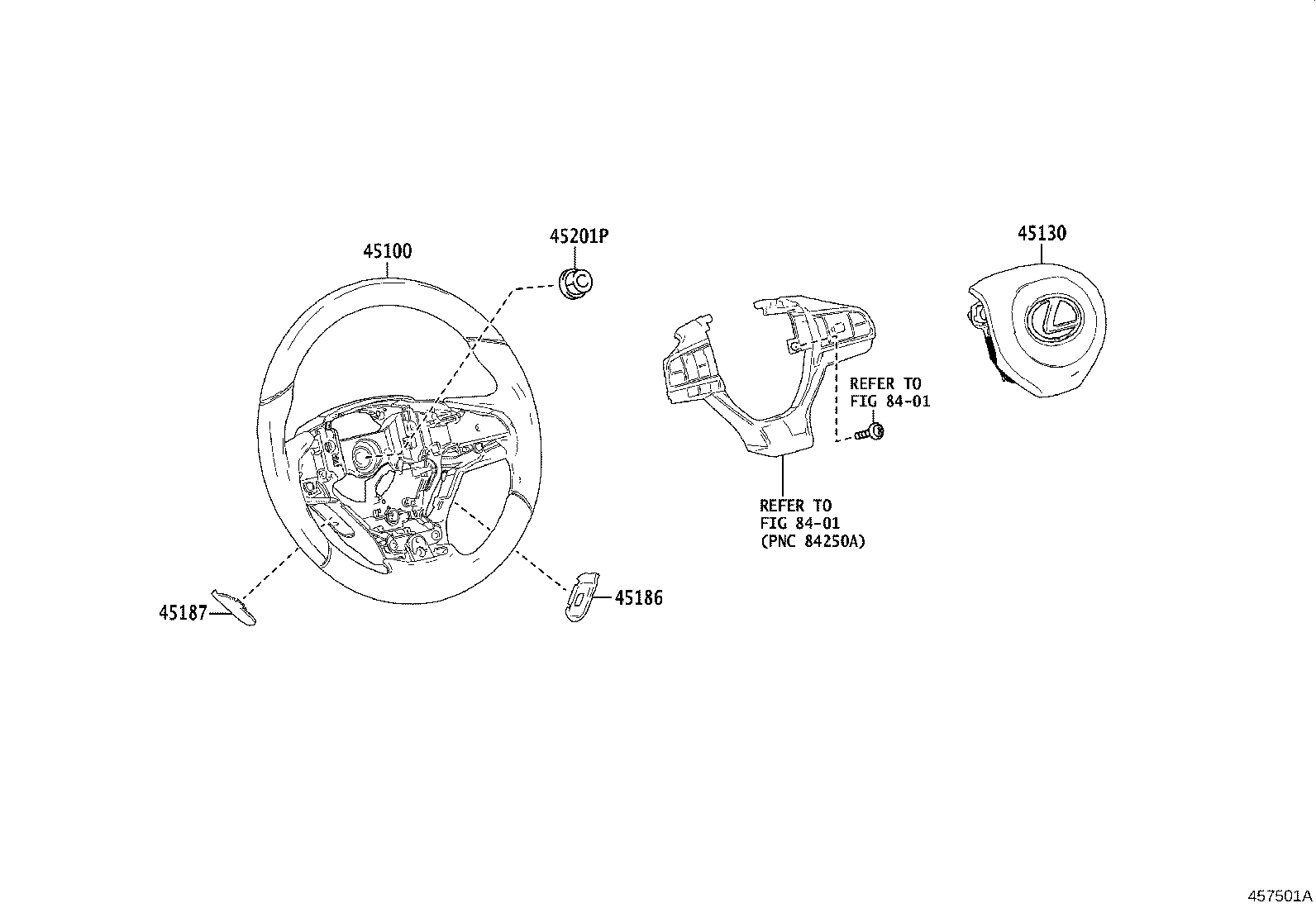 45130-48360-C0 BUTTON ASSY, HORN product image