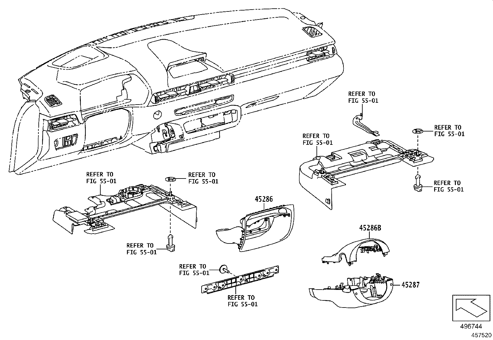 45286-WAA01 COVER, STEERING COLUMN, UPR product image