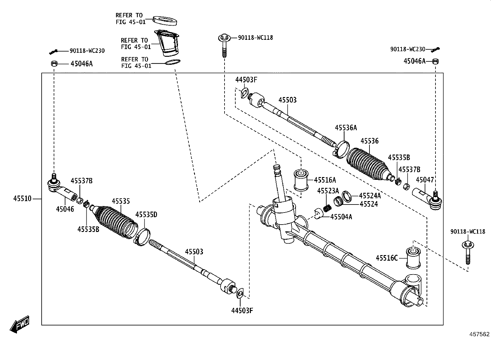 90118-WC148 NUT, CASTLE(FOR TIE ROD END) product image