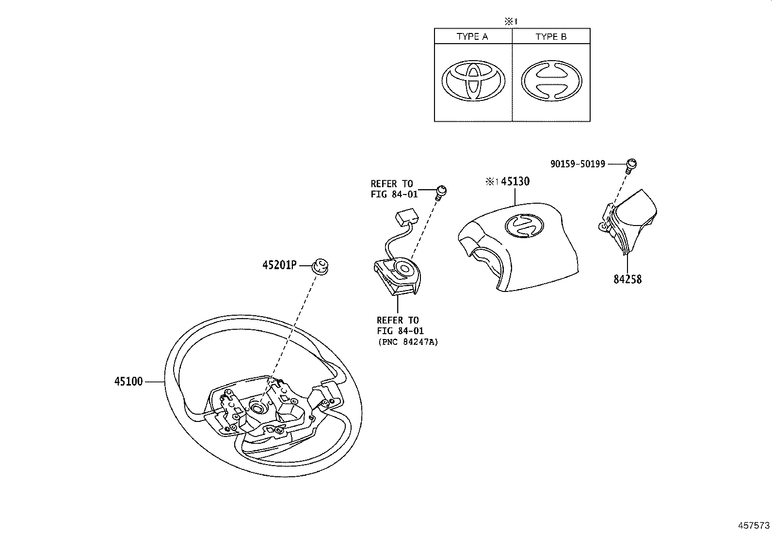 45176-37010 RING, HORN CONTACT product image