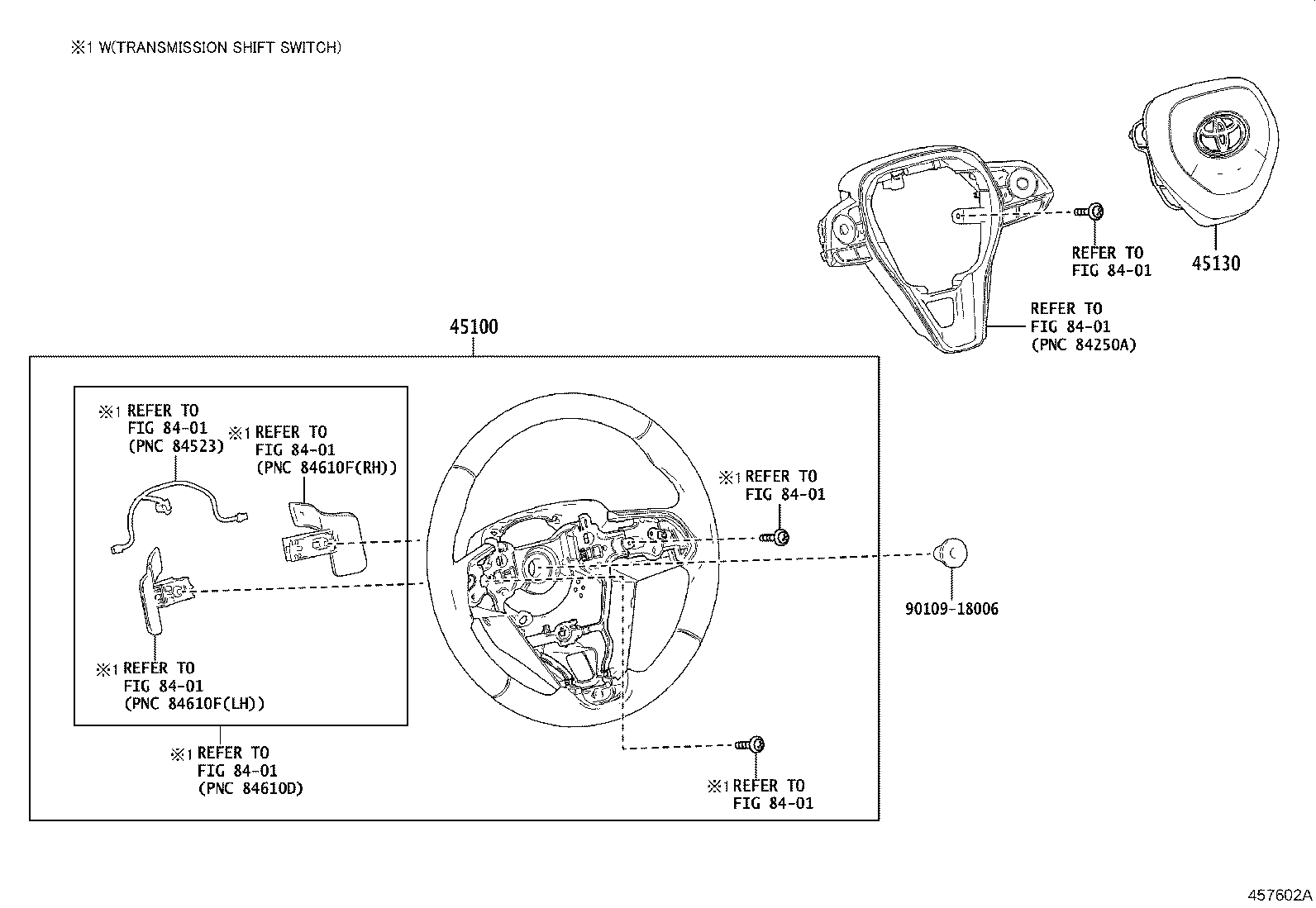 45100-0Z360-C2 WHEEL ASSY, STEERING product image