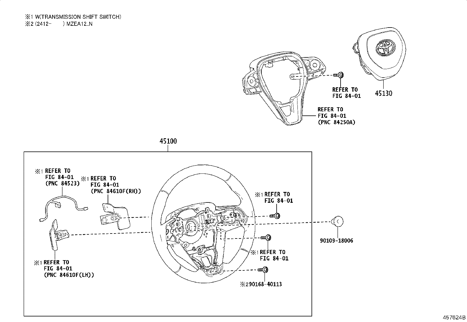45100-12G80-C2 WHEEL ASSY, STEERING product image