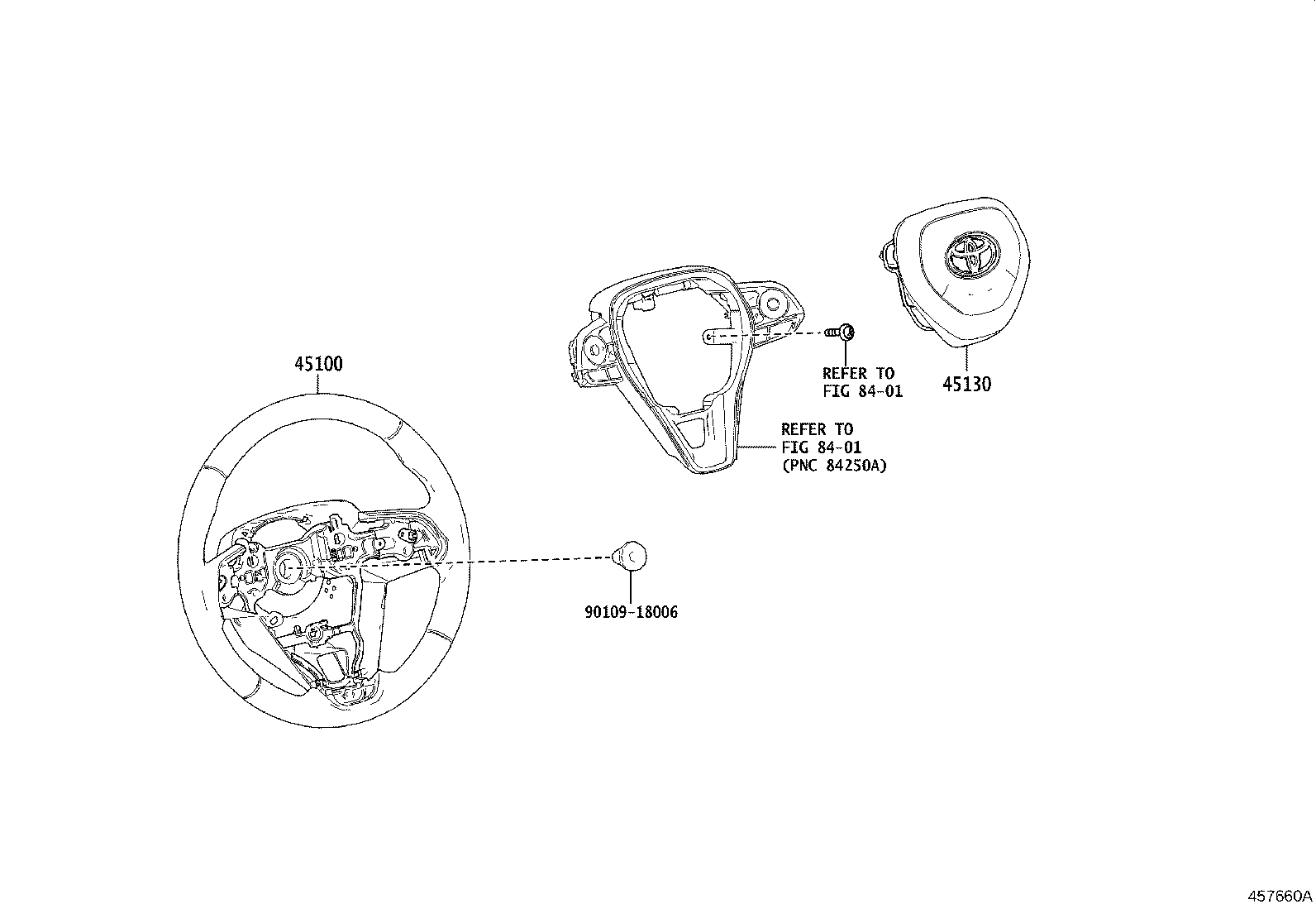 45130-0R070-C0 BUTTON ASSY, HORN product image