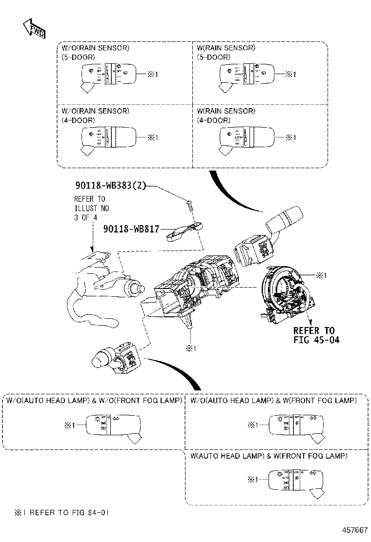 45286-WB002 COVER, STEERING COLUMN product image