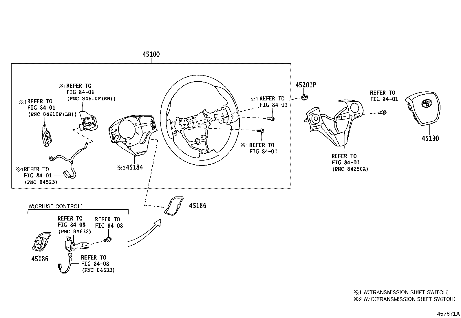 45186-02270 COVER, STEERING WHEEL, LOWER NO.2 product image