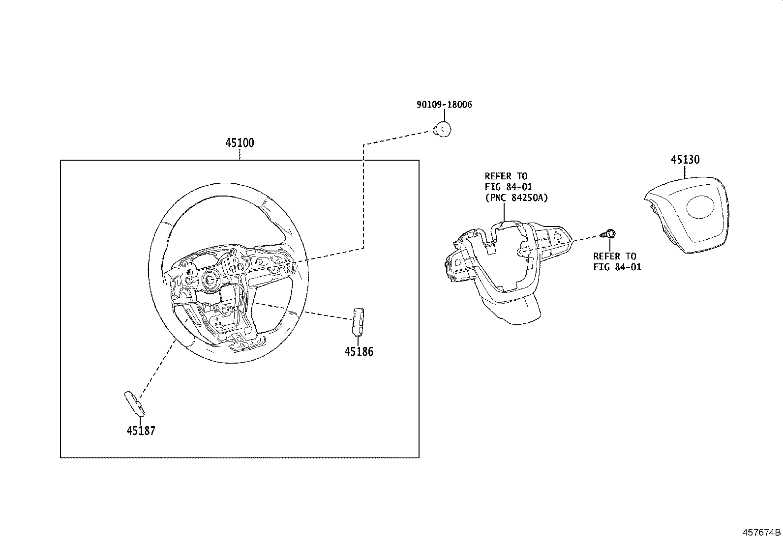 45100-0E520-C2 WHEEL ASSY, STEERING product image