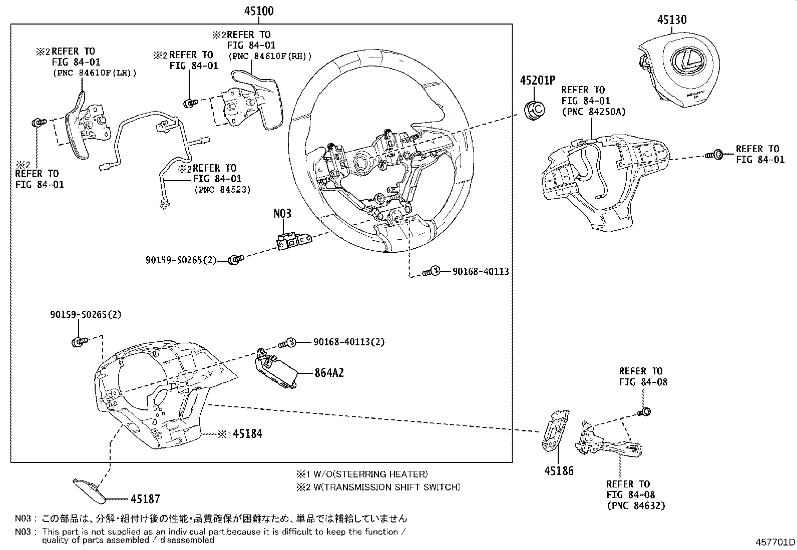 45130-58050-C0 BUTTON ASSY, HORN product image