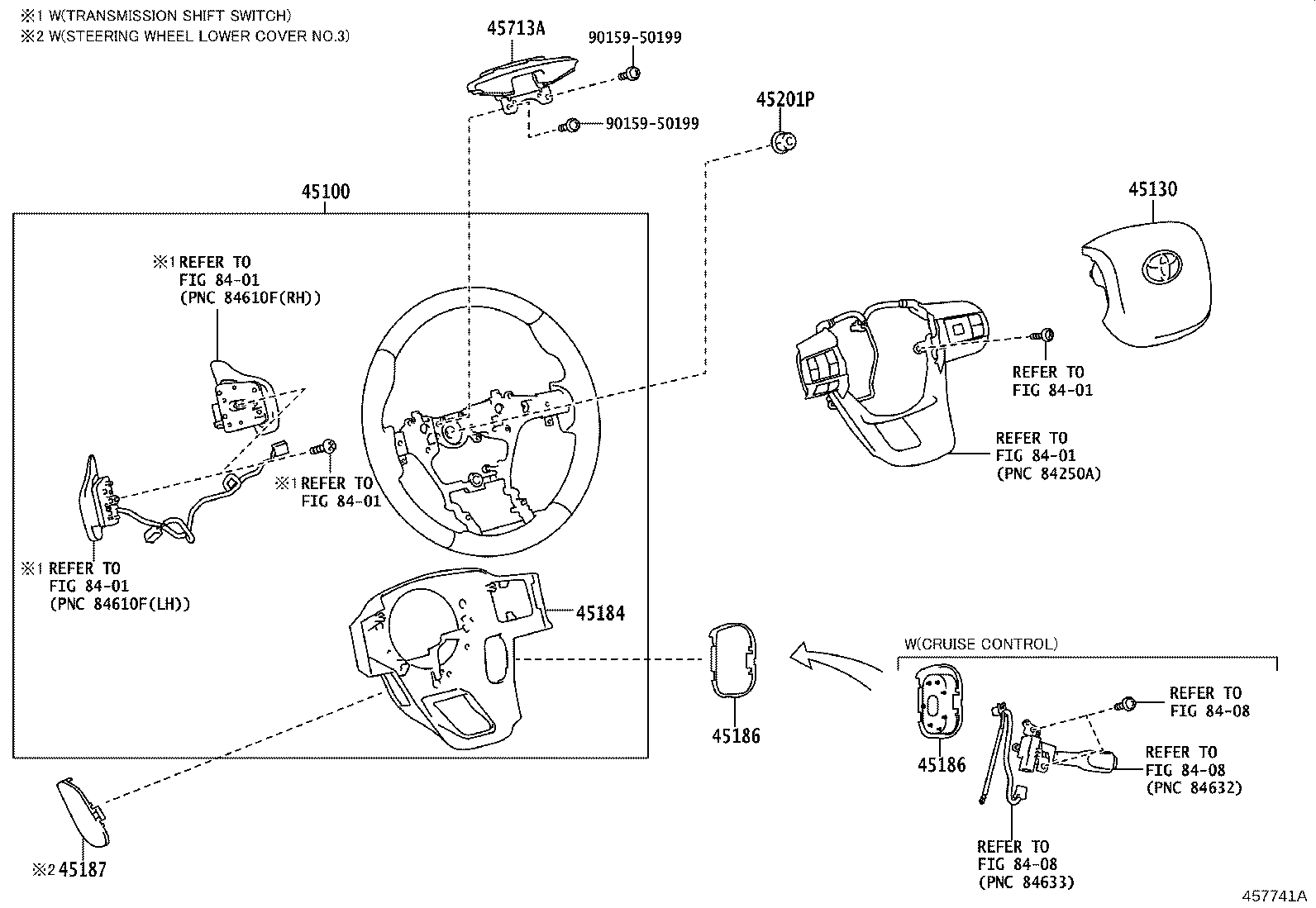 45100-0KE80-C2 WHEEL ASSY, STEERING product image