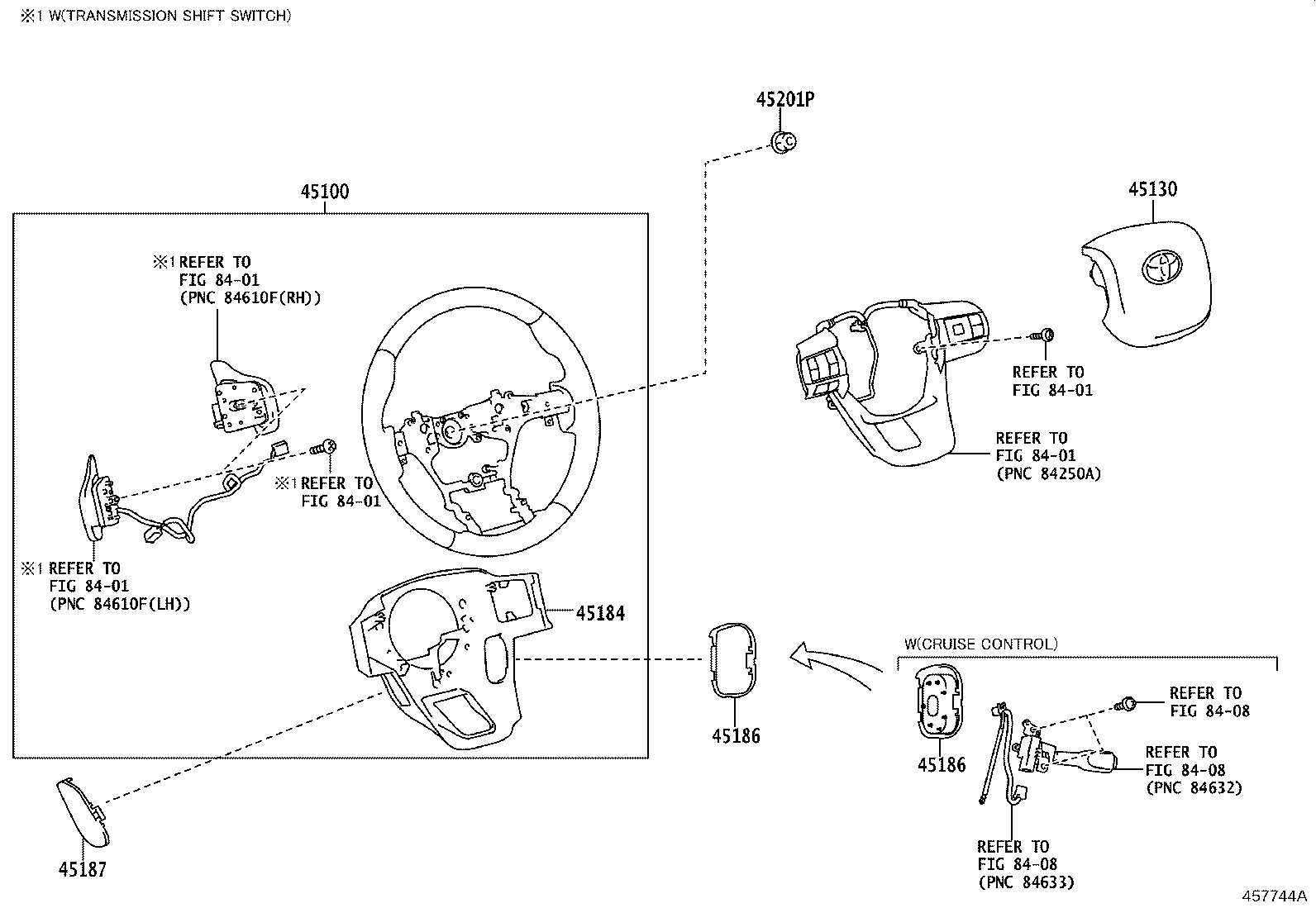 45100-0KP80-C2 WHEEL ASSY, STEERING product image