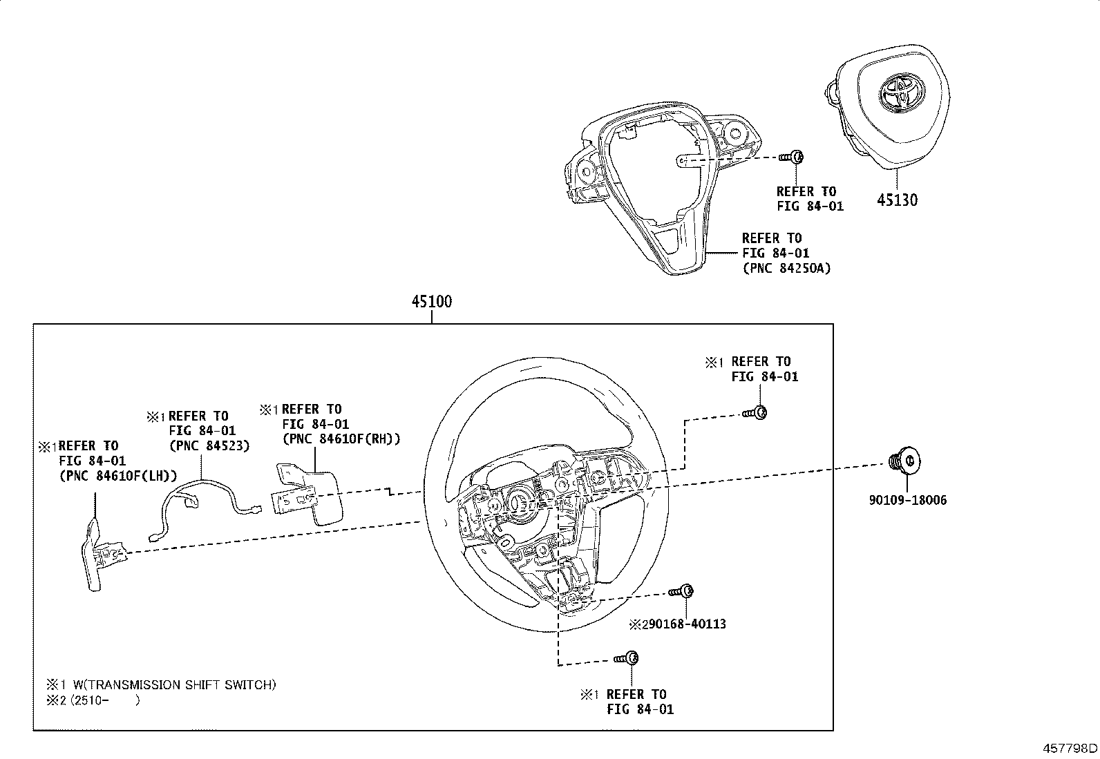 45100-0Z270-C2 WHEEL ASSY, STEERING product image