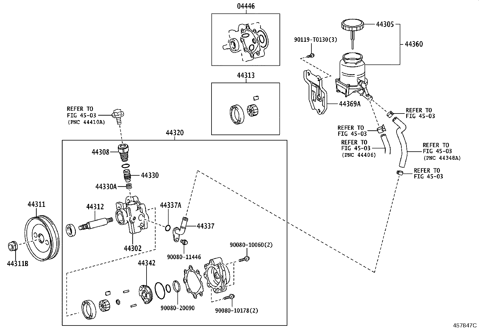 44399-0K020 COVER, VANE PUMP OIL RESERVOIR product image