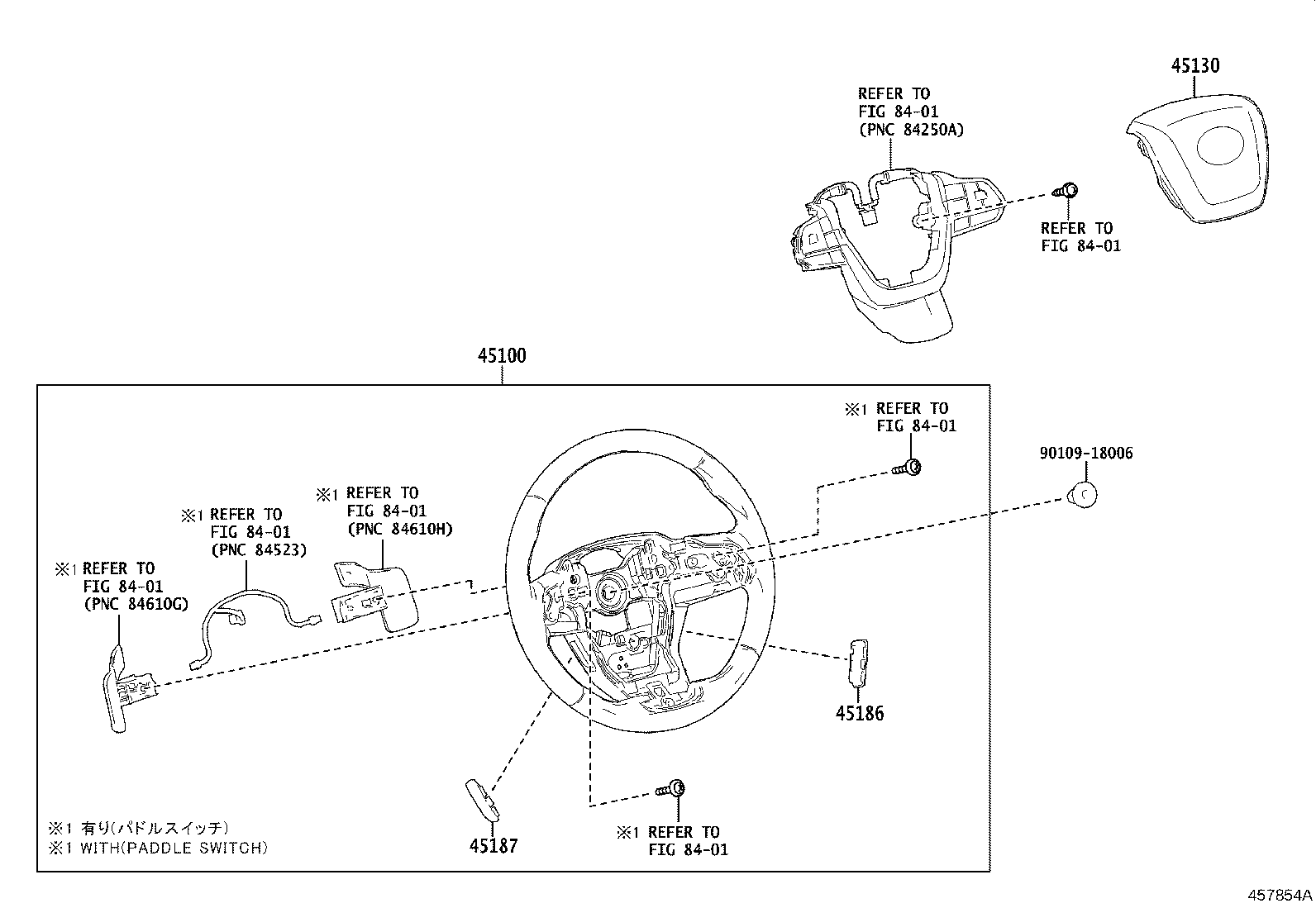 45100-0E520-C2 WHEEL ASSY, STEERING product image