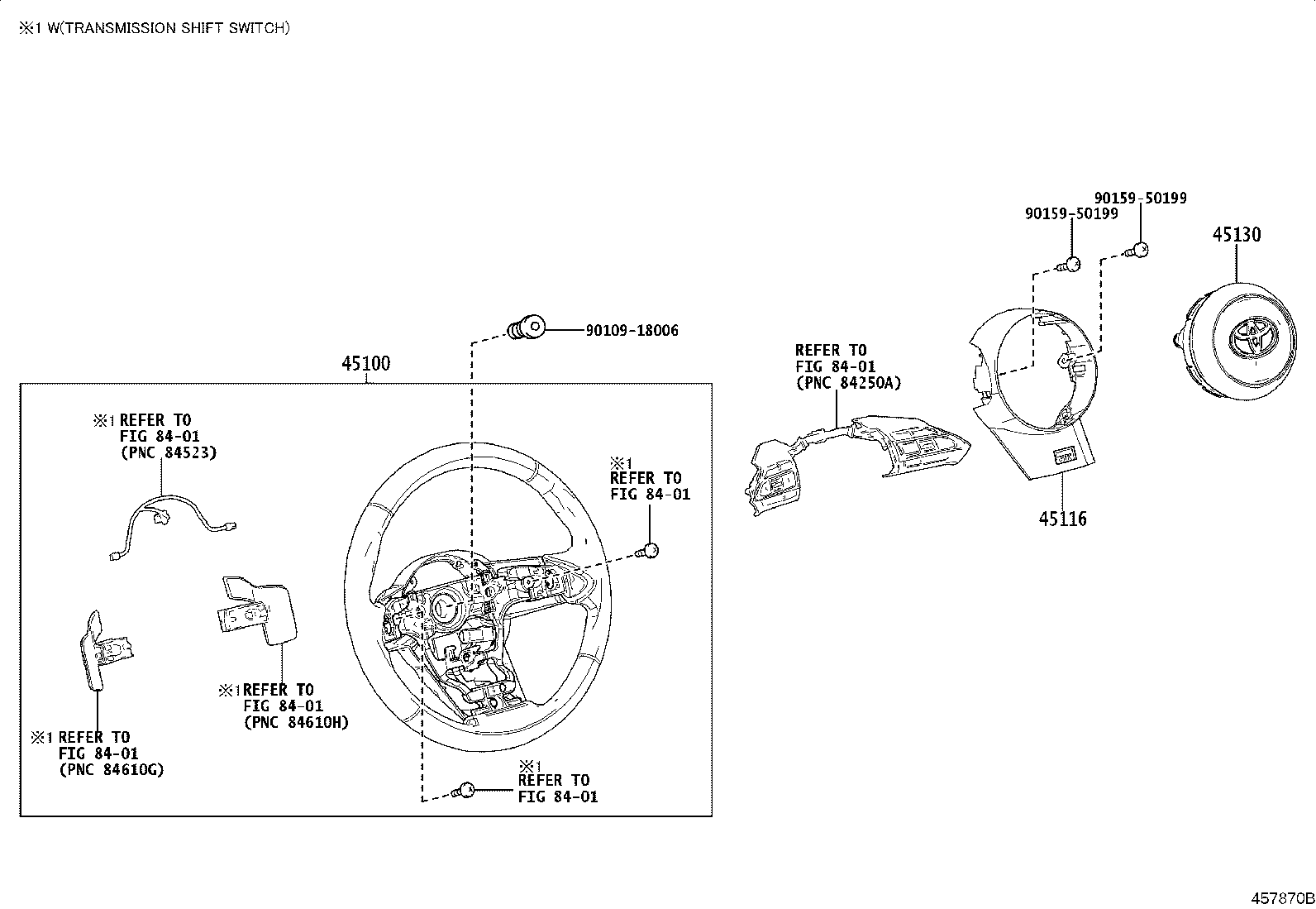 45116-52210 ORNAMENT, STEERING WHEEL, NO.1 product image