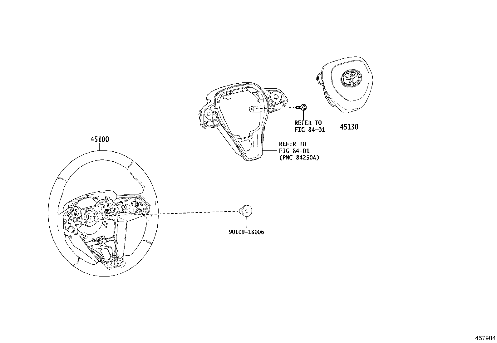 45130-0A030-C0 BUTTON ASSY, HORN product image