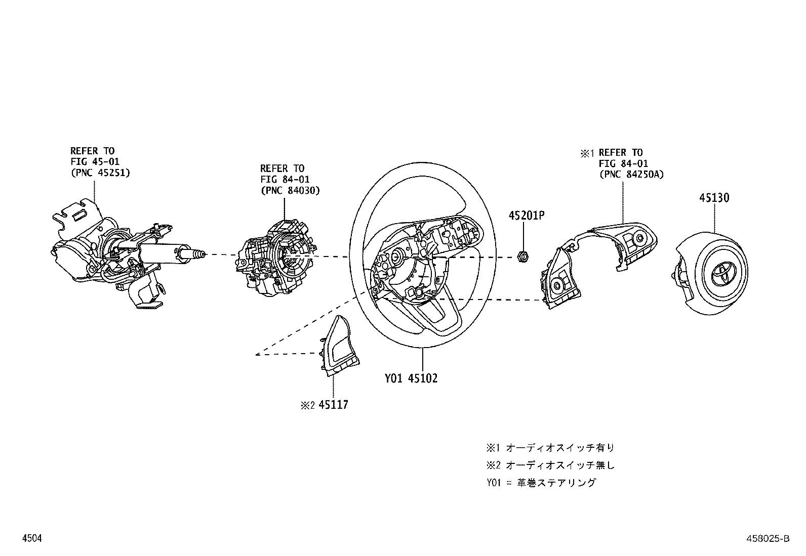 45102-B1390-C0 WHEEL SUB-ASSY, STEERING product image