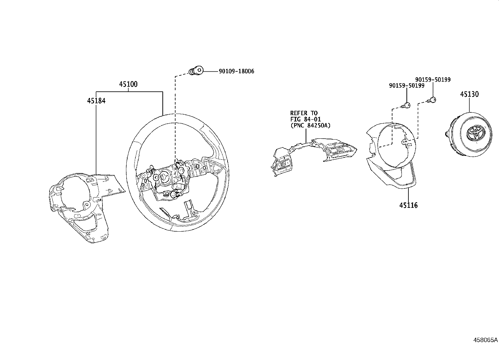 45130-52860-C0 BUTTON ASSY, HORN product image
