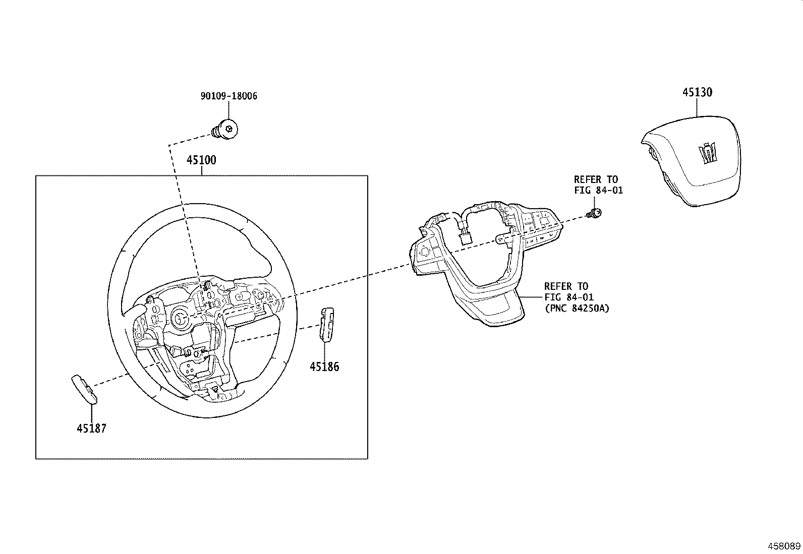 45100-0E660-C0 WHEEL ASSY, STEERING product image