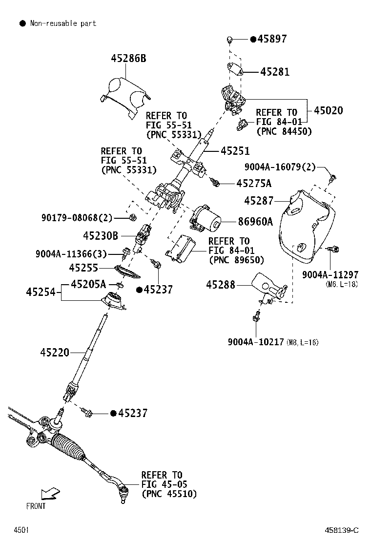 45220-BZ510 SHAFT ASSY, STEERING INTERMEDIATE product image