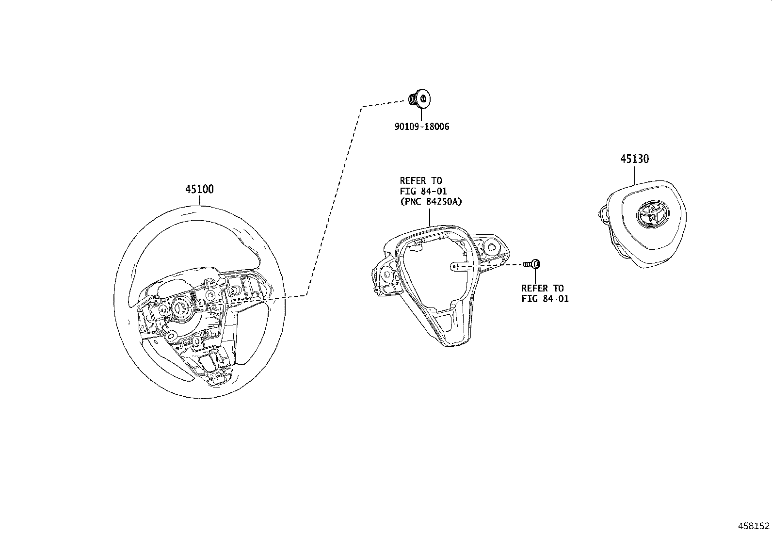 45100-0Z130-C5 WHEEL ASSY, STEERING product image