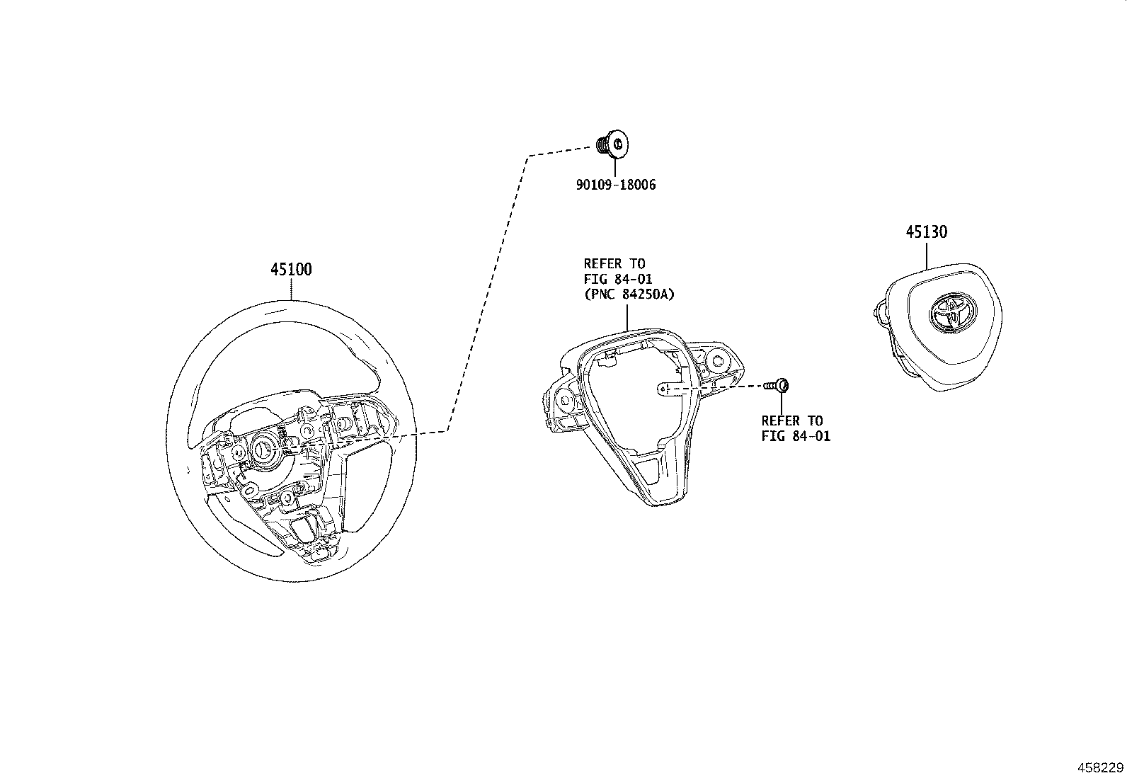45100-0Z330-C2 WHEEL ASSY, STEERING product image