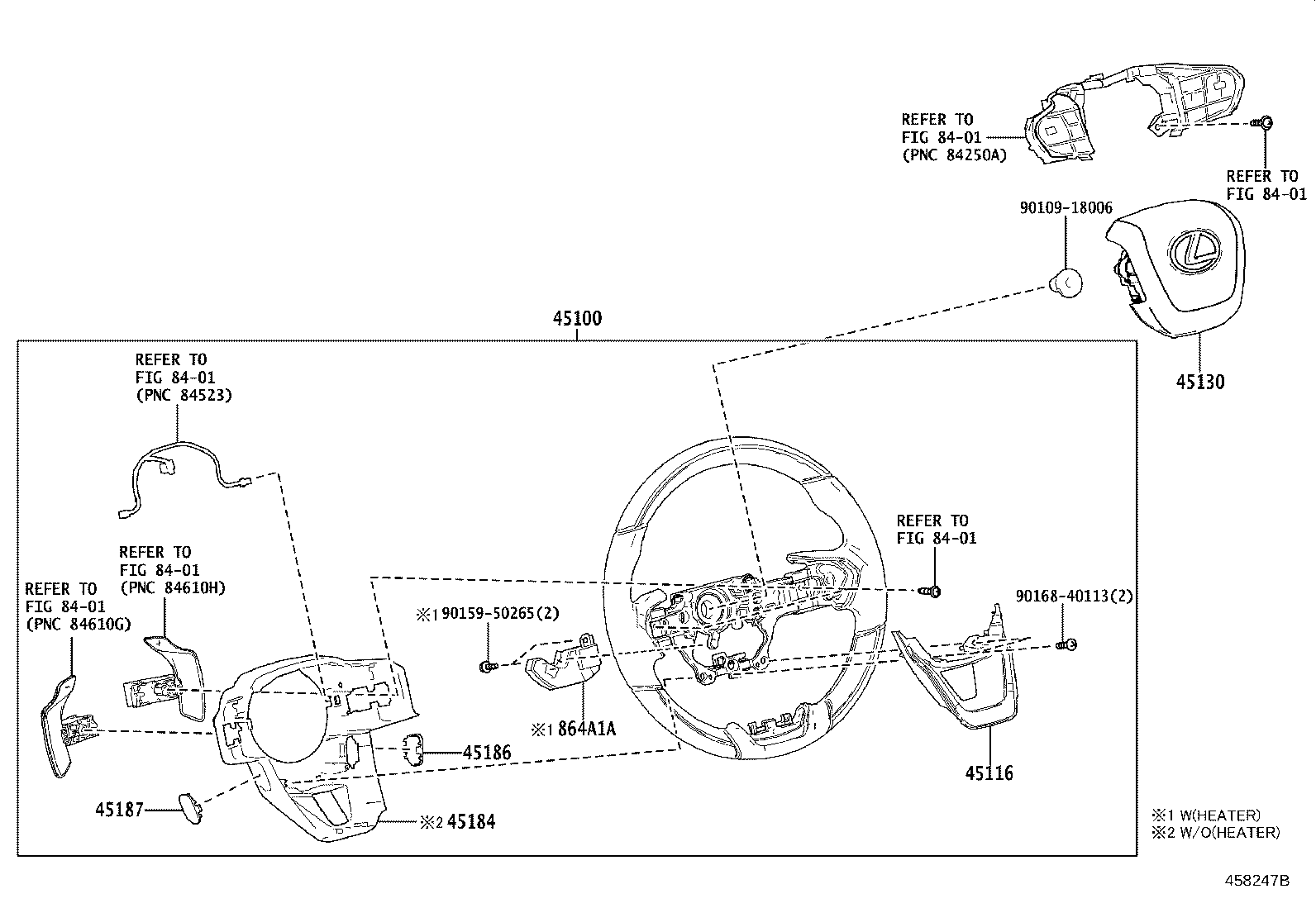 45116-60060 ORNAMENT, STEERING WHEEL, NO.1 product image