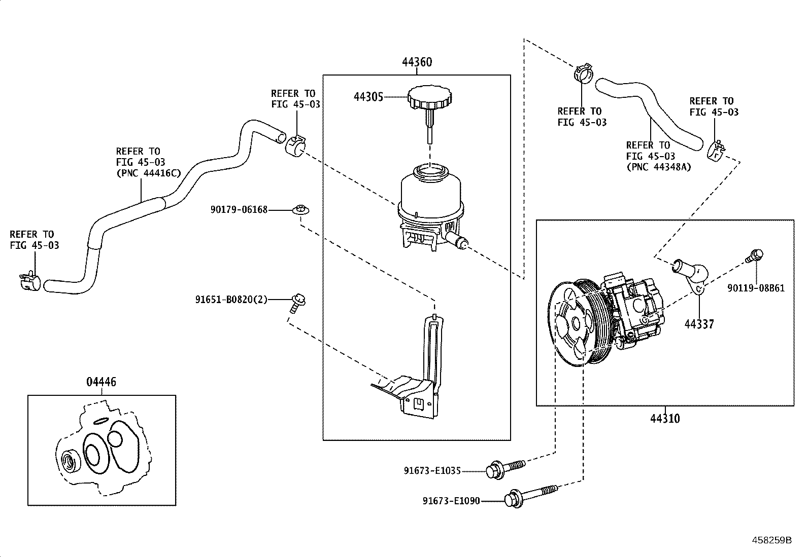 44360-36470 RESERVOIR ASSY, VANE PUMP OIL product image