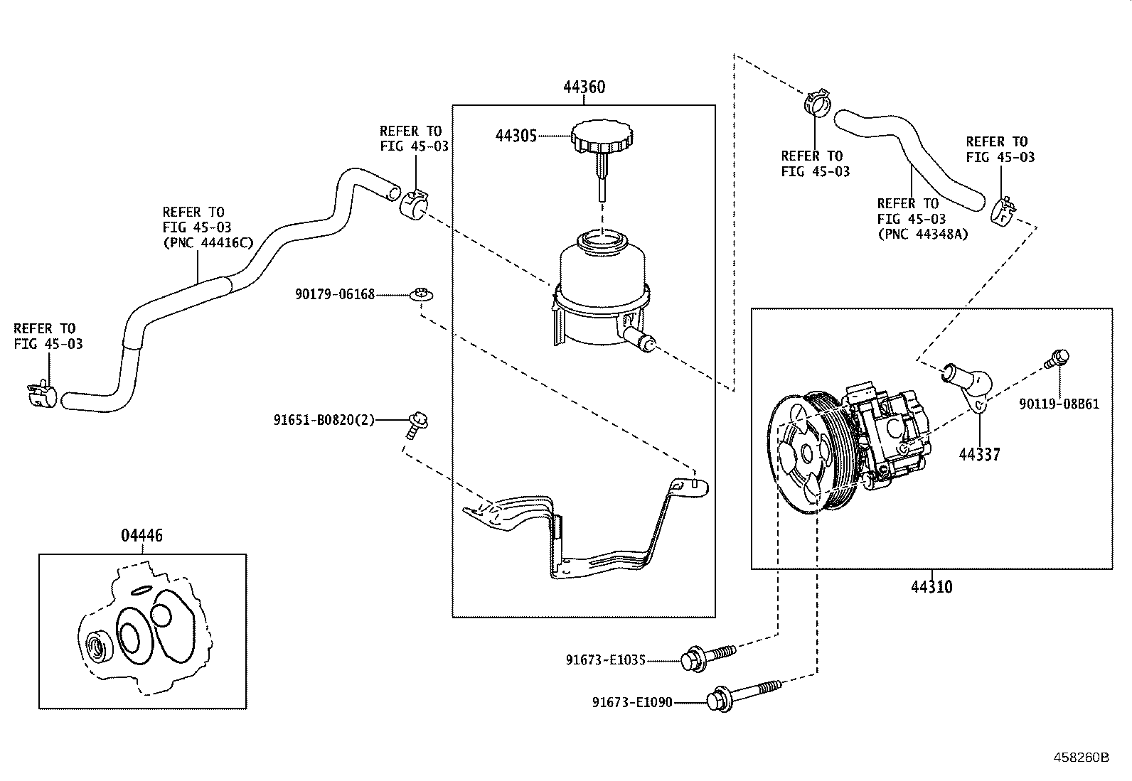 44360-36470 RESERVOIR ASSY, VANE PUMP OIL product image