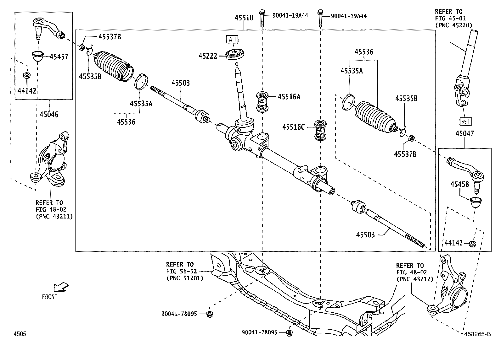 90041-70398 NUT, RACK END LOCK product image