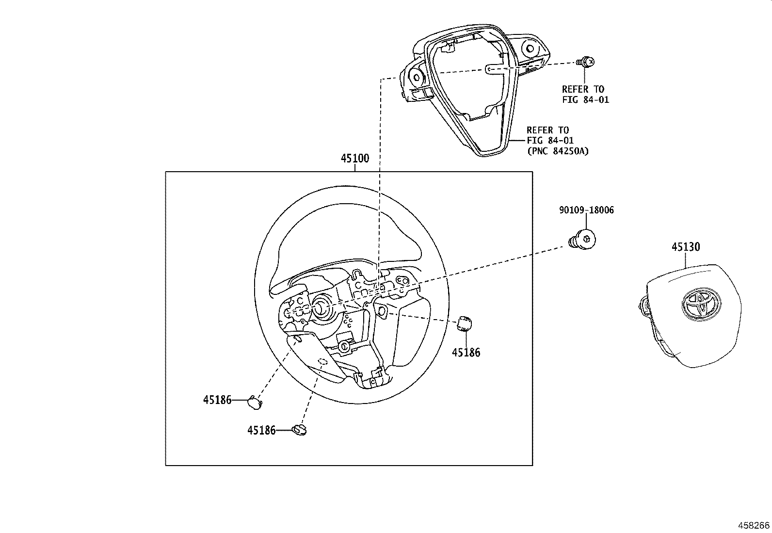 45100-0E700-C0 WHEEL ASSY, STEERING product image