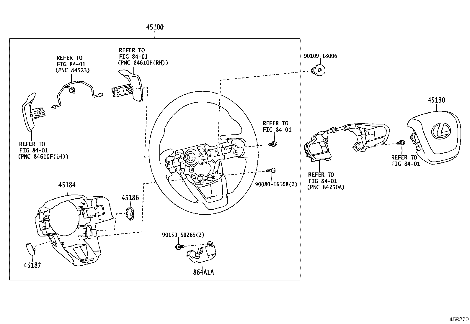 45100-0E680-C0 WHEEL ASSY, STEERING product image