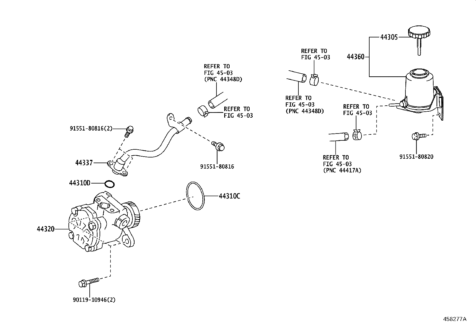 44360-37280 RESERVOIR ASSY, VANE PUMP OIL product image