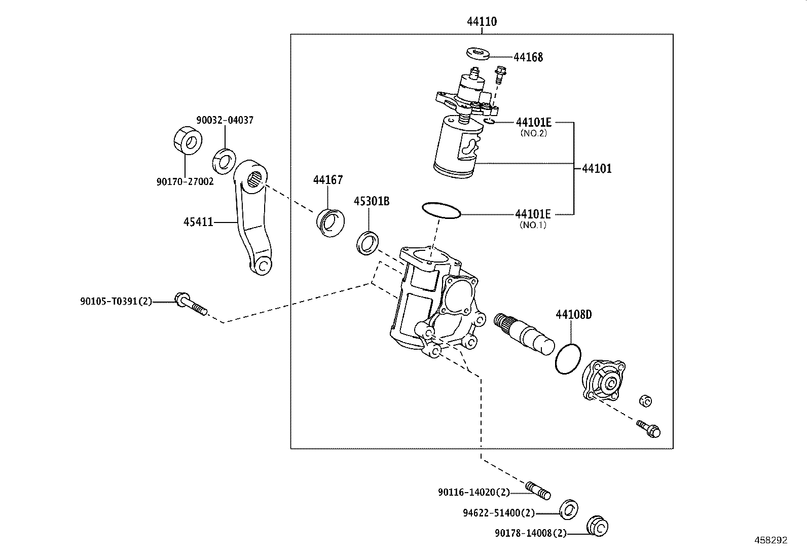 45440-09010 LINK ASSY, STEERING DRAG product image