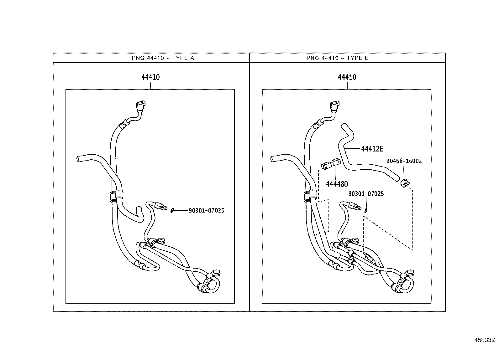 44348-60520 HOSE, OIL RESERVOIR TO PUMP, NO.1 product image
