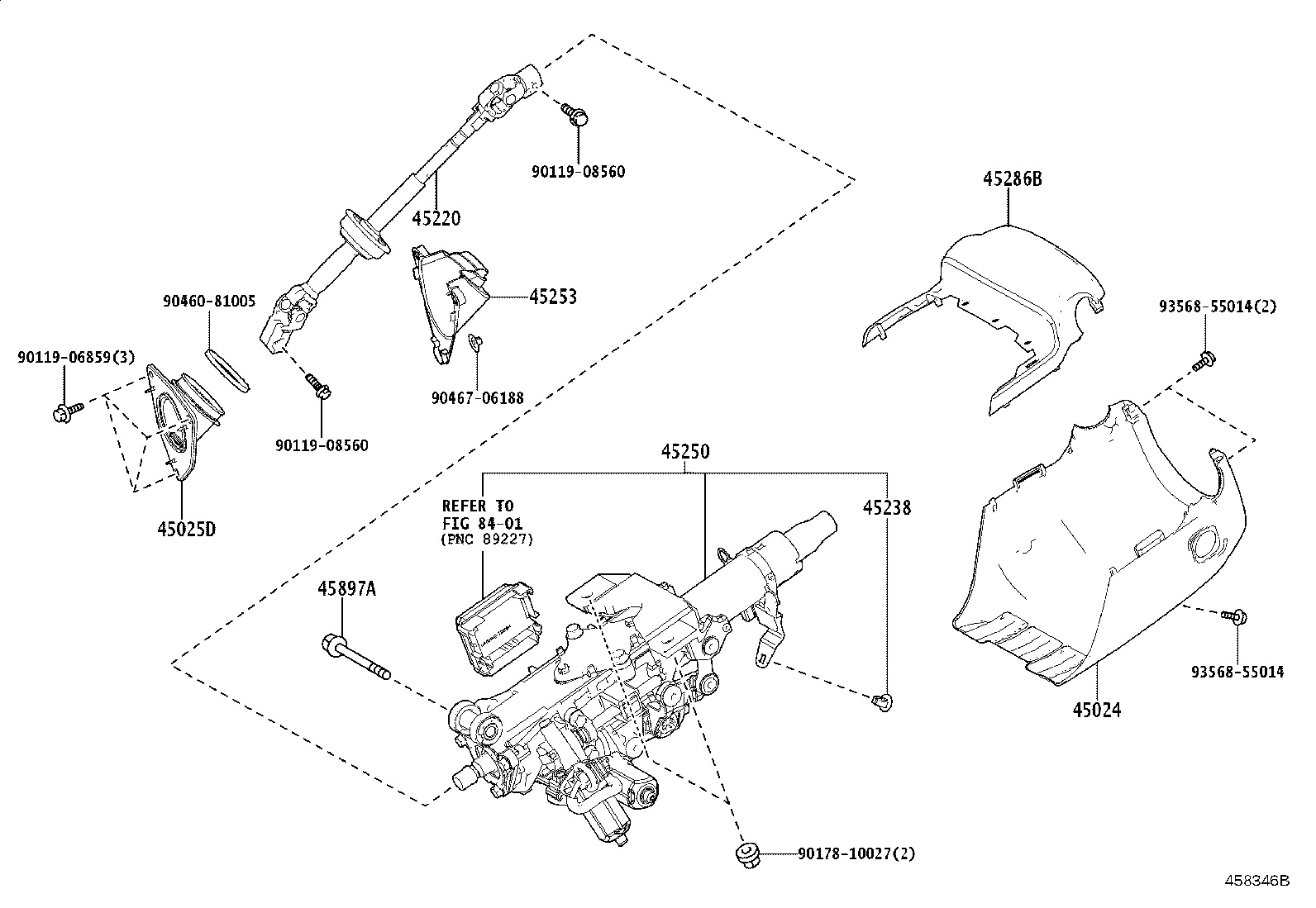 45250-60D90 COLUMN ASSY, STEERING product image