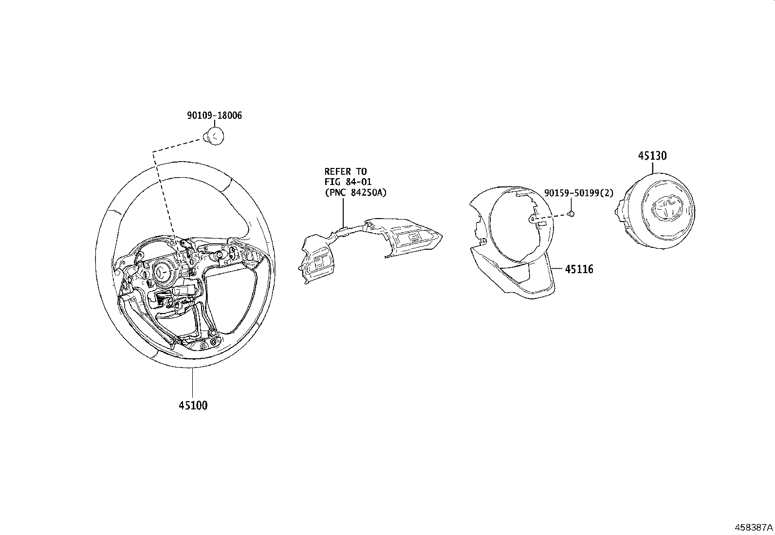 45116-K0020-C2 ORNAMENT, STEERING WHEEL, NO.1 product image