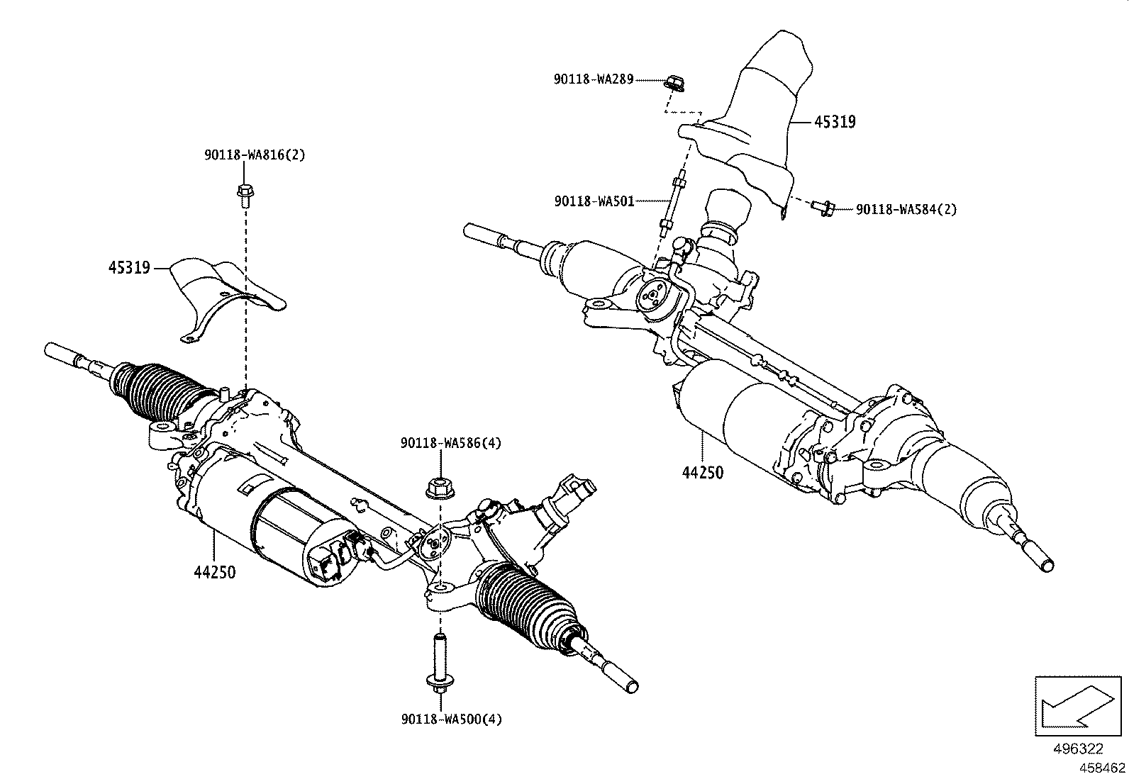 45470-WAA04 ROD ASSY, TIE, LH product image