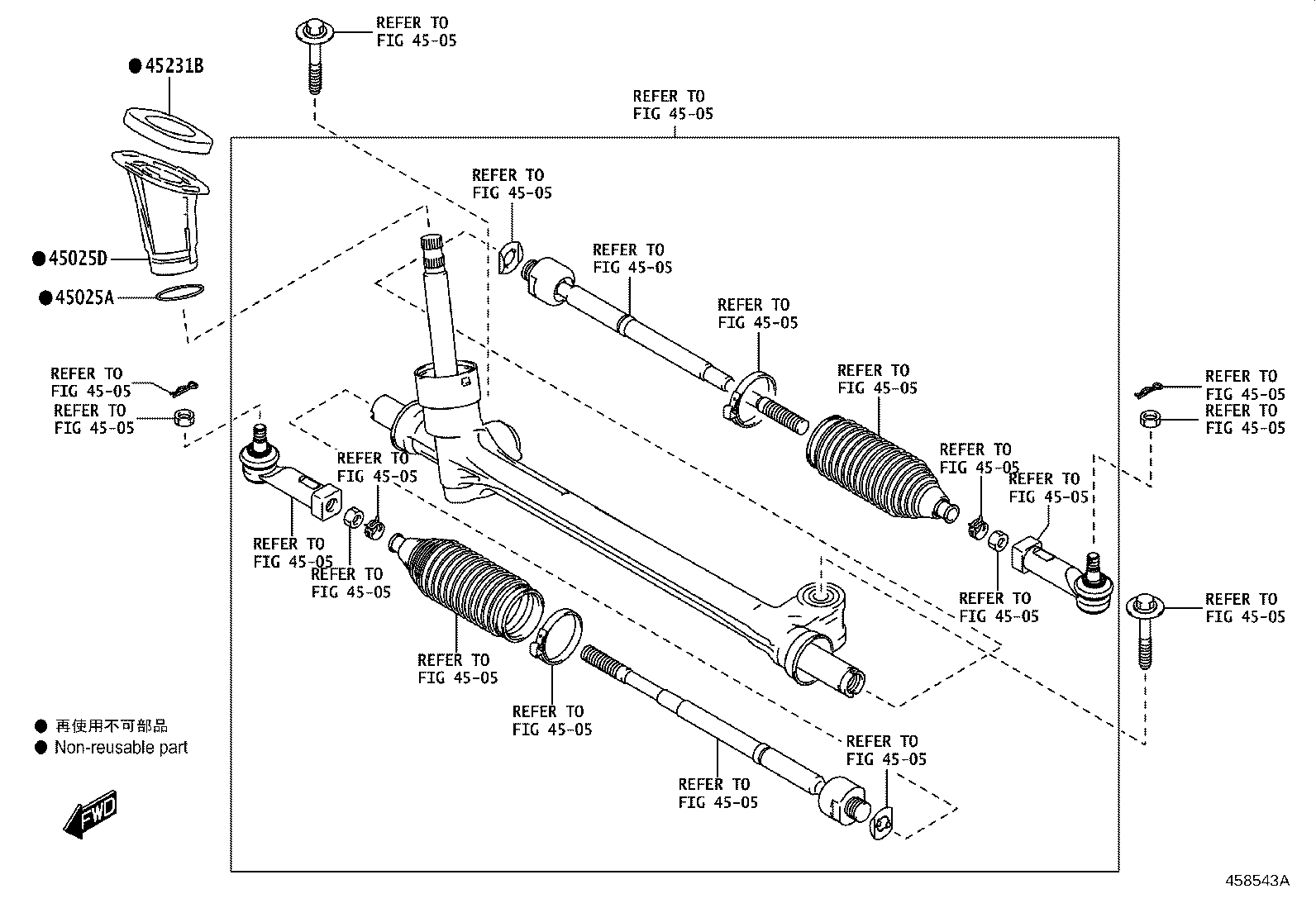 45260-WC005 SHAFT ASSY, STEERING INTERMEDIATE, NO.2 product image