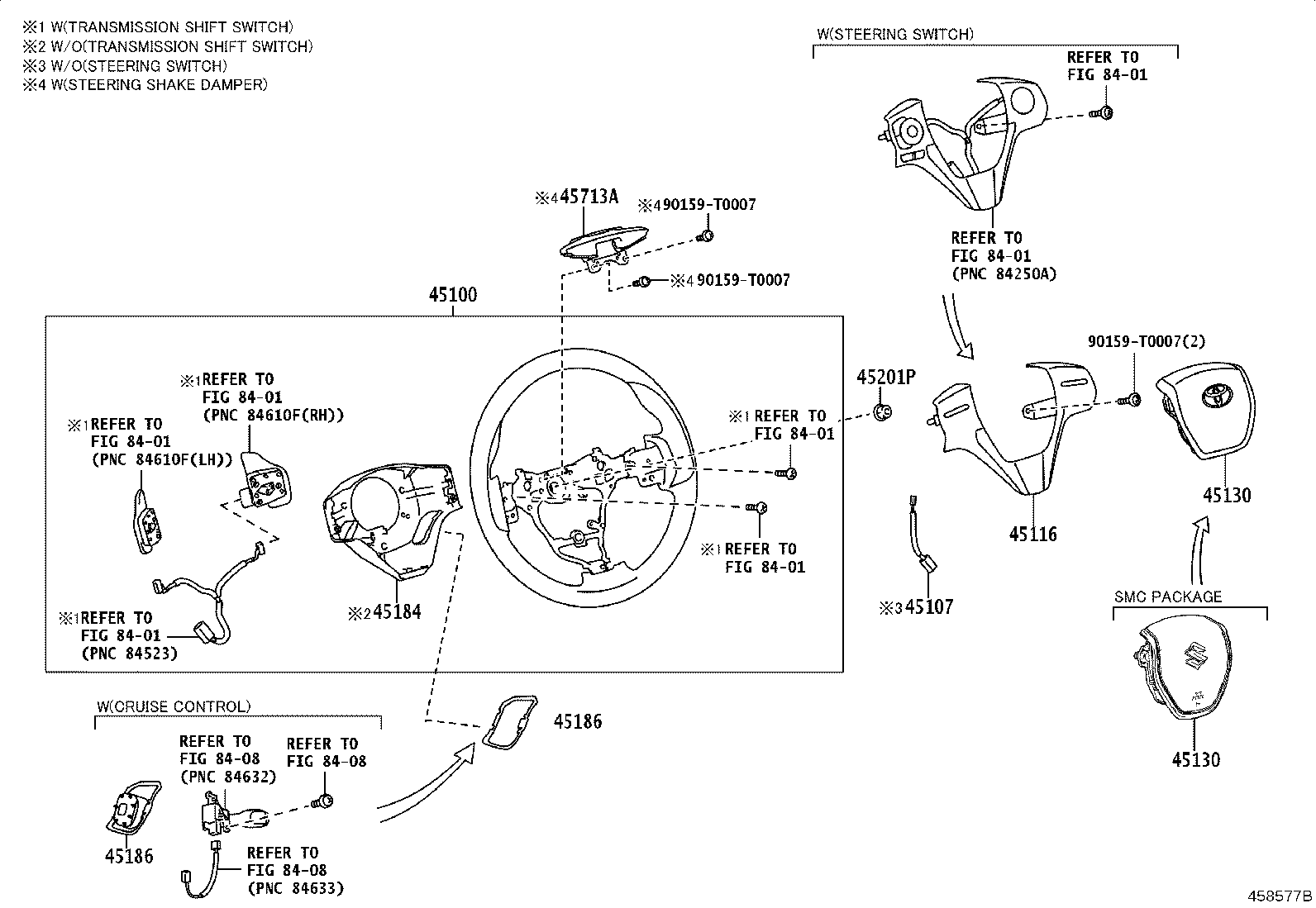 45130-0D640-C0 BUTTON ASSY, HORN product image