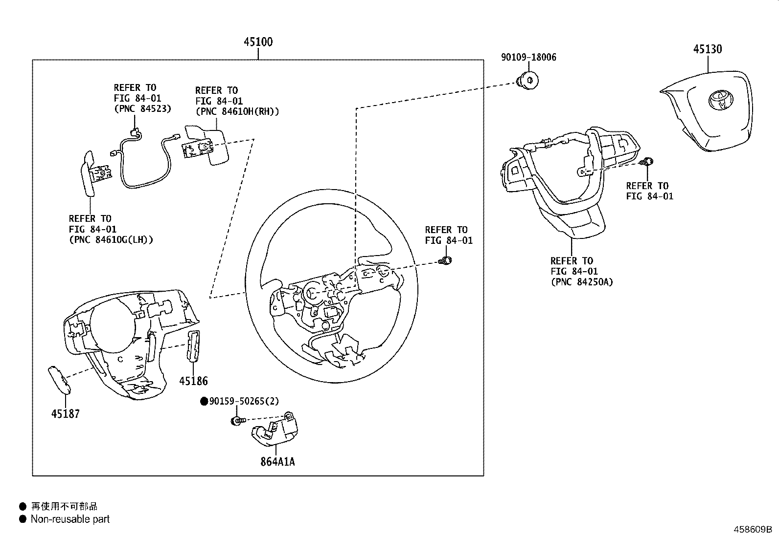 45100-0E770-C0 WHEEL ASSY, STEERING product image