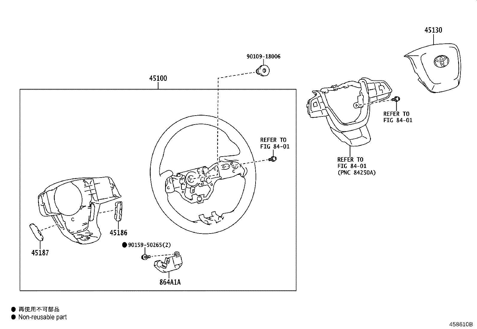 45100-0E770-C0 WHEEL ASSY, STEERING product image